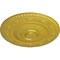 Ekena Millwork Neuveau Ceiling Medallion (Fits Canopies up to 6 3/8"), Hand-Painted Rich Gold, 24 1/4"OD x 2"P CM24NARGS - alternate 3